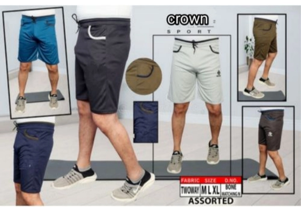 Two way laycra bone matching nikkar/shorts  uploaded by Crown sports  on 4/7/2023