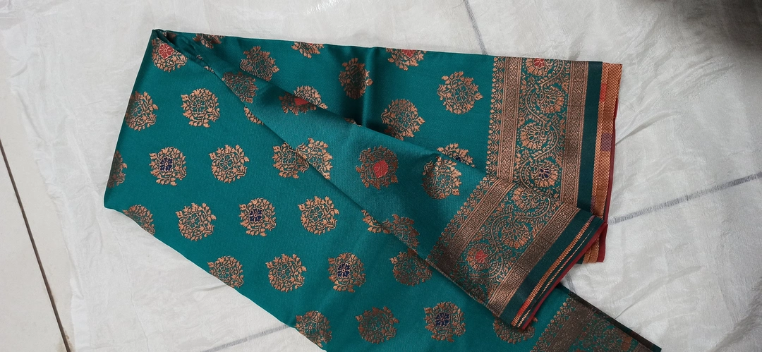 Kota Saree Contrast Pallu with Mina Butta uploaded by UK Weaving on 4/7/2023