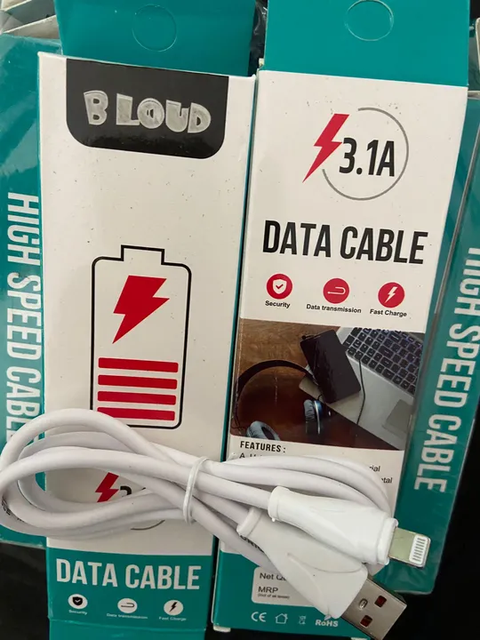 BLOUD DATA CABLE 3.1A I PHONE uploaded by Sachin Mobile Accessories Wholesale  on 4/7/2023