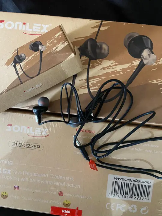 SONILEX EARPHONE SLG-222 uploaded by Sachin Mobile Accessories Wholesale  on 4/7/2023