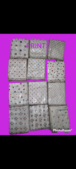 White dupatta uploaded by Shivam Garments on 4/7/2023