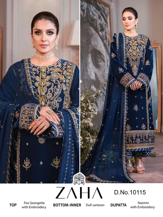 Post image 🙏🏻Dear
    Sir/Madam...
Thanks for your support.🤗
🎁Today we are launching Pakistani 

   👇🏻Fabric details 👇🏻

👗 Top : GEORGETTE WITH HEAVY EMBROIDERED 

👖Bottom  :SANTOON 

🏳️‍🌈Dupatta : NAZMIN WITH HEAVY EMBROIDERED

🏳️‍⚧️INNER :- SANTOON 
                                   
*PRICE:- RS 1999/-*

*SINGLE AVAILABLE*

SHIP EXTRA

READY TO SHIP✈️✈️✈️
PLZ CONFORM UR ORDERS