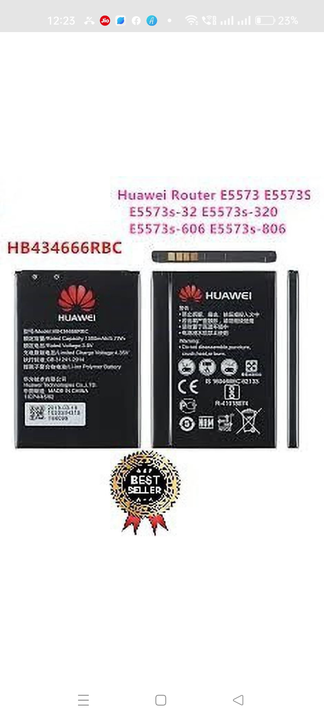 HUAWEI BATTERY FOR AIRTEL E5573 ROUTER uploaded by DJ TECHNOLOGY on 4/7/2023