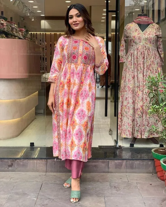 Kurti with pant set  uploaded by RS Fashion on 4/7/2023