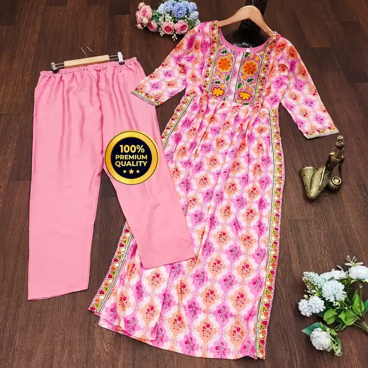 Kurti with pant set  uploaded by RS Fashion on 5/29/2024