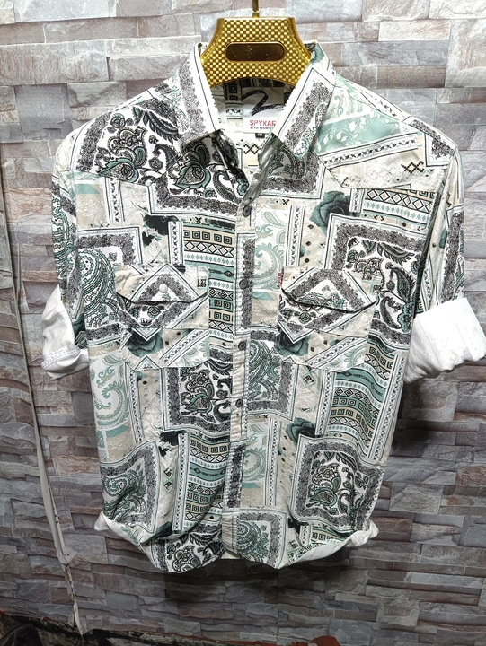 Printed double pocket shirt uploaded by business on 4/7/2023