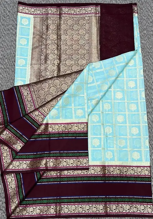 Banarasi dyeble warm silk saree with rich zari border and pallu
 uploaded by Bs_textiles7 on 4/7/2023