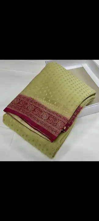 Banarasi semi Georgette saree  uploaded by Bs_textiles7 on 4/7/2023