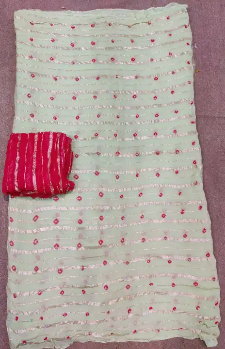 🕉️🕉️🕉️🔱🔱🔱🕉️🕉️🕉️

     New launching
       
Zari chana bandhej 

👉 pure jhorjt fabric   uploaded by Gotapatti manufacturer on 4/7/2023
