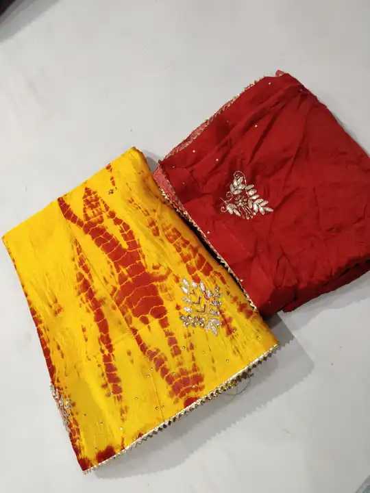 *Beautiful Lahenghas*

For This Wedding Season

Designer product

Pure chinon silk langha & chinon  uploaded by Gotapatti manufacturer on 4/7/2023