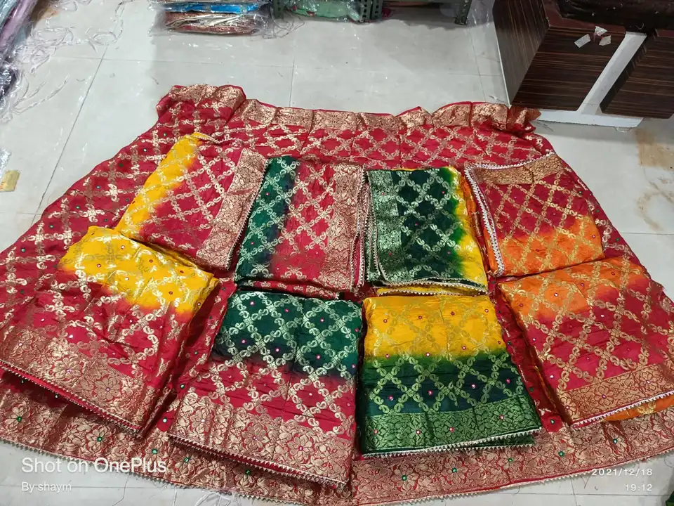 *🥰🥰  ORR PRICE DOWN 🥰🥰*

*Rajasthani Bandhej Ghatchola Lehengas ❤️*

- length 41 to approx
- wes uploaded by Gotapatti manufacturer on 4/8/2023
