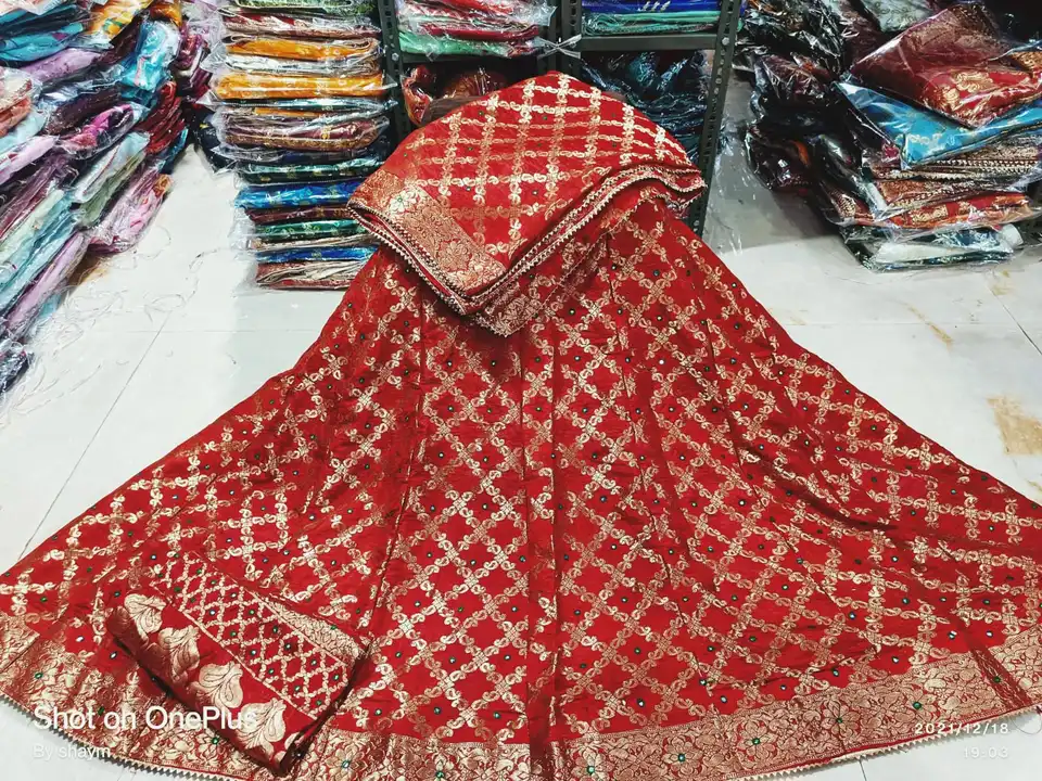 *🥰🥰  ORR PRICE DOWN 🥰🥰*

*Rajasthani Bandhej Ghatchola Lehengas ❤️*

- length 41 to approx
- wes uploaded by Gotapatti manufacturer on 4/8/2023