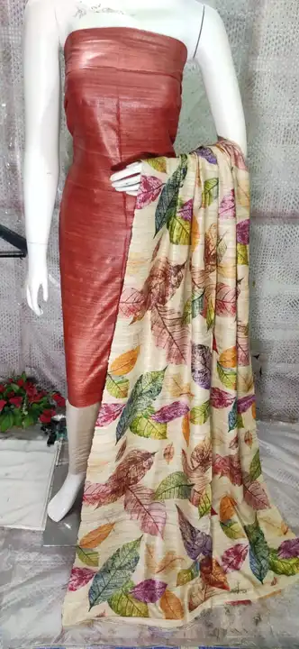 Post image 👉NEW COLLECTION👌🥰 PURE SILK SUIT 

TOP: PURE TUSSAR SILK 

BOTTOM : KATAN SLUB 
 
DUPATTA : PURE TUSSAR GHICCHA SILK DIGITAL PRINT


➡WITH TOP , BOTTOM AND DUPATTA 
 
➡FREE SIZE

➡FULLY READY PIECE (ONLY DESPATCH PROCESS)

➡ONLY @2250/- RS..
.....🔥🔥🔥🔥

HEAVY SPAICAL QUALITY🥰👌👍
ANY TIME READY STOCK