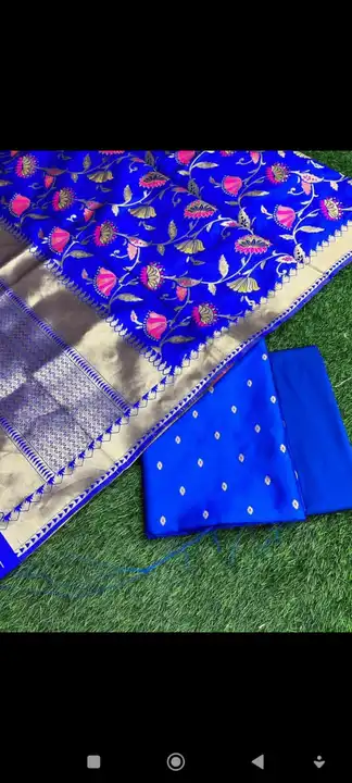 Banarasi Soft Silk 3 piece Suit with Minakari uploaded by Ayesha Fabrics on 4/8/2023