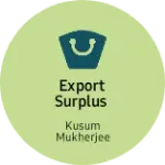 Business logo of Export surplus