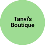 Business logo of Tanvi's boutique