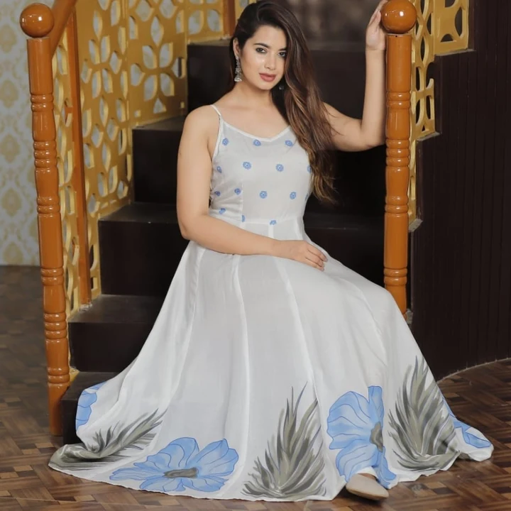 Long dress uploaded by Shree creations on 4/8/2023
