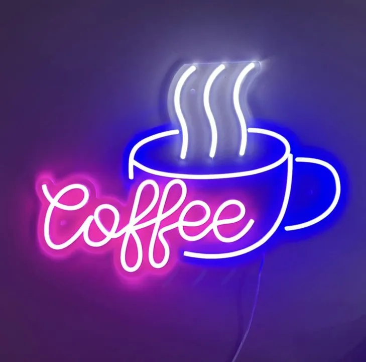 Coffee neon sign 24*24 (inches) uploaded by Signex print media on 4/8/2023