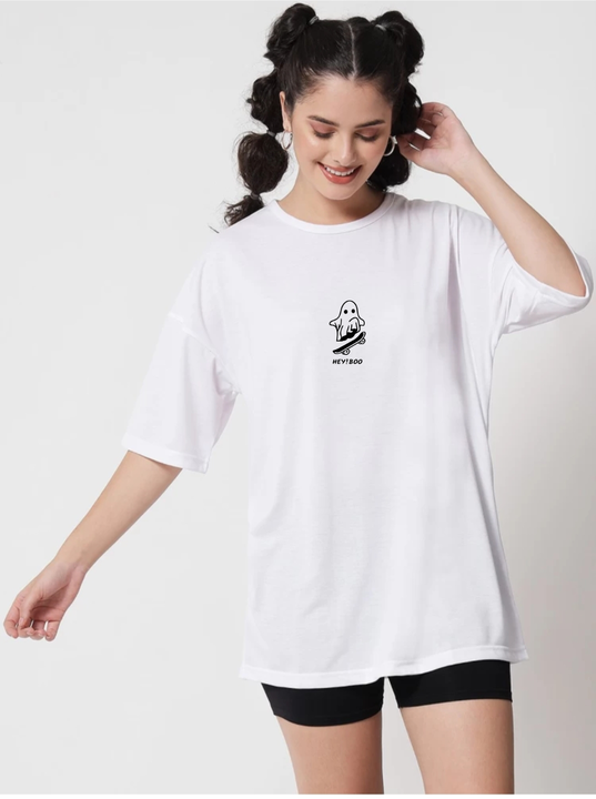 Women's printed oversize t shirts cotton 180GSM uploaded by SGE FASHION on 4/8/2023