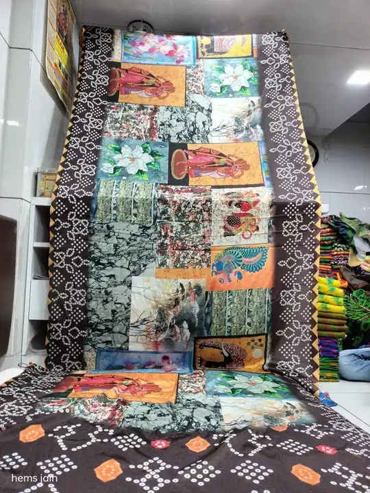 Silk saree with digital print 6.30 cut  uploaded by N K SAREES  on 4/8/2023
