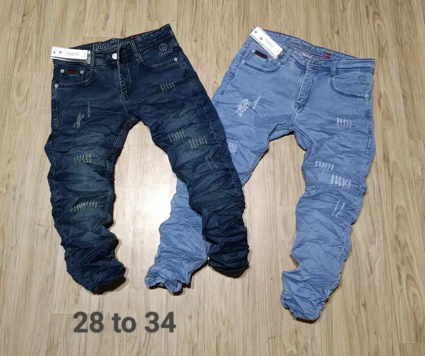 Cotton by cotton torn jeans uploaded by business on 4/8/2023