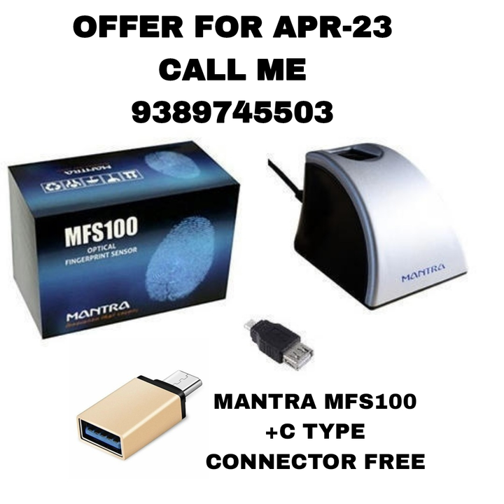 Mantra Mfs 100 + C type connector free  uploaded by One Nation One Solution on 4/8/2023