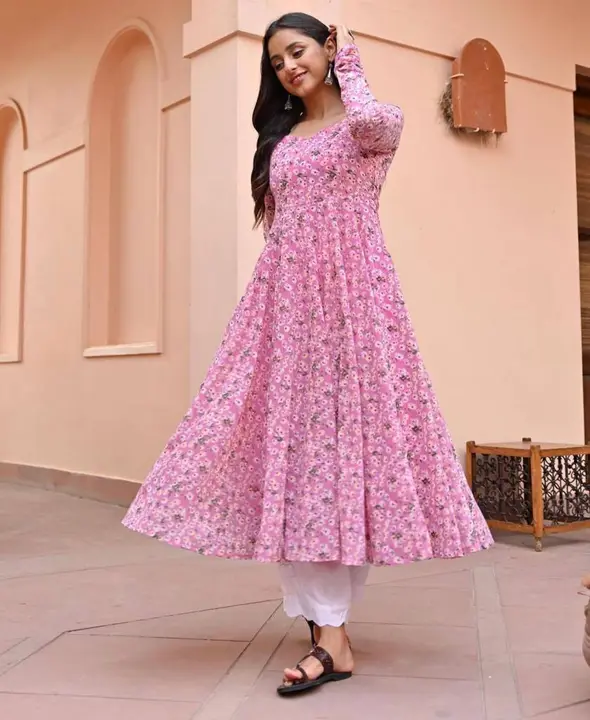 Pink kurti uploaded by business on 4/8/2023