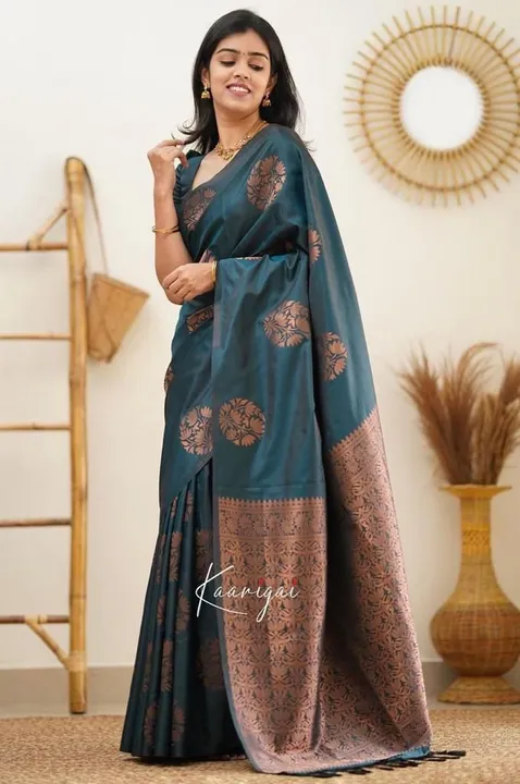 Fency drsinger kanjivaram silk with jecard sarees uploaded by Maa enterprise on 4/8/2023
