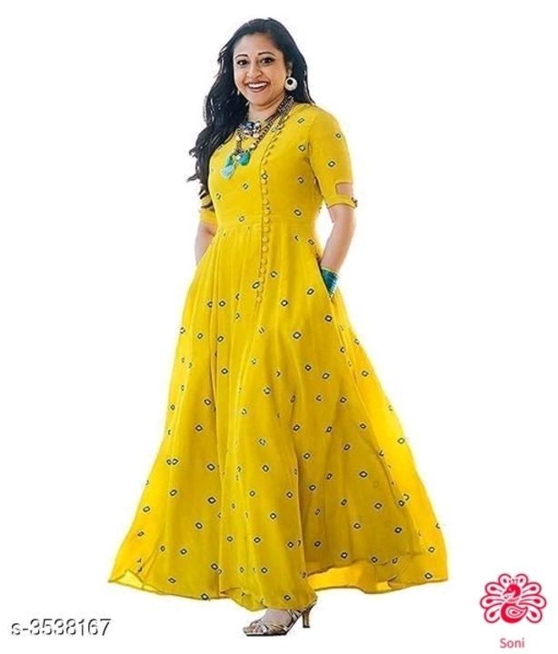 Post image WhatsApp 📲 9696179395
Cod accepted ✔️
Free shipping ✈️
Women's Embellished Rayon Long Anarkali Kurti
Fabric: Rayon
Color: Multicolor
Pattern: Printed
Length: Calf Leathe 
Sizes: All size Available
XL L M XXL
Country of Origin: India