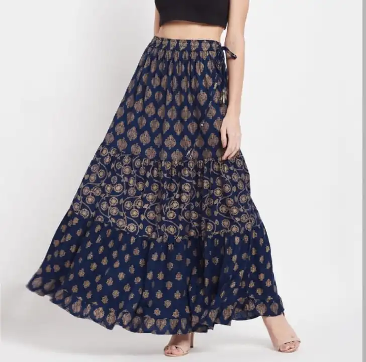 Skirt uploaded by Shri Krishna fashion on 4/8/2023