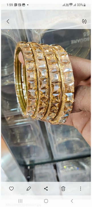 Crystal bangles uploaded by business on 4/8/2023