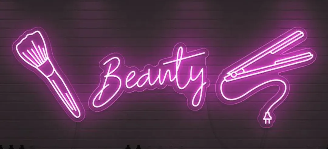 Beauty neon sign 30*20(inches) uploaded by Signex print media on 4/8/2023
