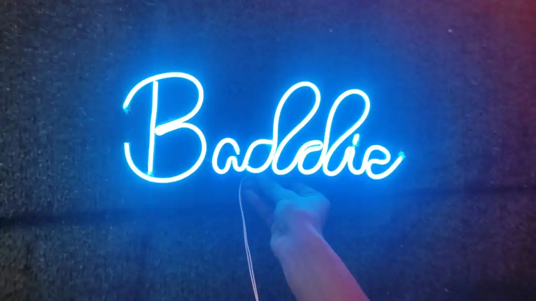 Baddie neon sign 30*20(inches) uploaded by Signex print media on 4/8/2023