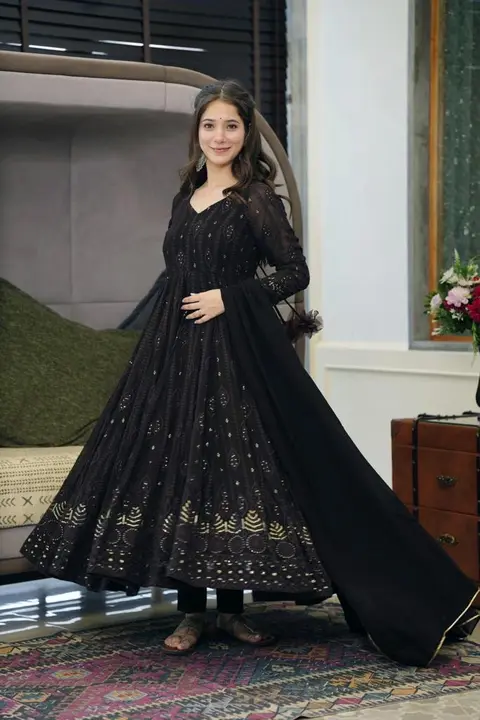 Fancy sequence Gown uploaded by Jainam Enterprise . on 4/8/2023