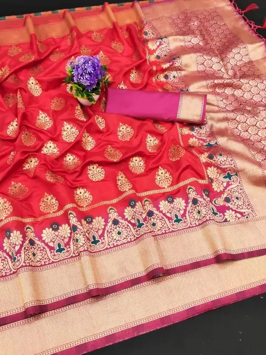 Pure dola soft silk saree uploaded by Gargi matching center on 4/8/2023