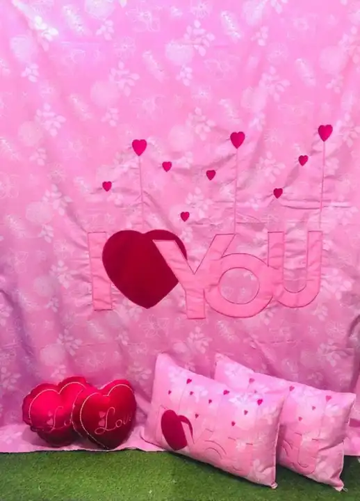 Love printed glace cotton bedsheets  uploaded by LOVE KUSH ENTERPRISES on 4/8/2023