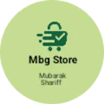 Business logo of MBG Store