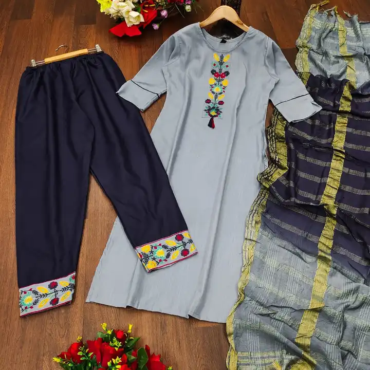 Top pant and dupatta uploaded by Taha fashion from surat on 4/8/2023