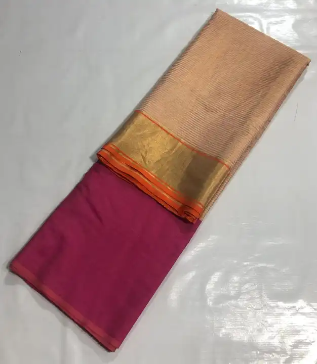 CHANDERI traditional handwoven pattu silk saree  uploaded by WEAVER'S ORIGIN silk and Sarees on 4/8/2023