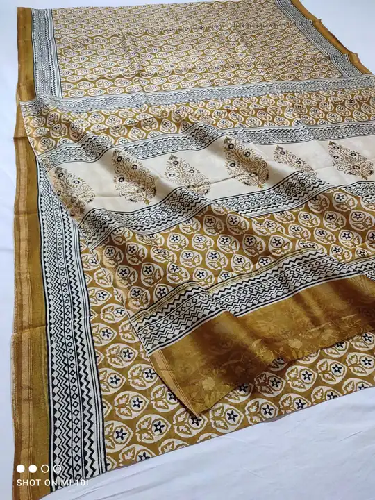 CHANDERI SILK JAHOTA print saree  uploaded by WEAVER'S ORIGIN silk and Sarees on 4/8/2023