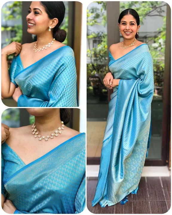 Beautiful Litchi Silk sarees  uploaded by DHANANJAY CREATION  on 4/8/2023