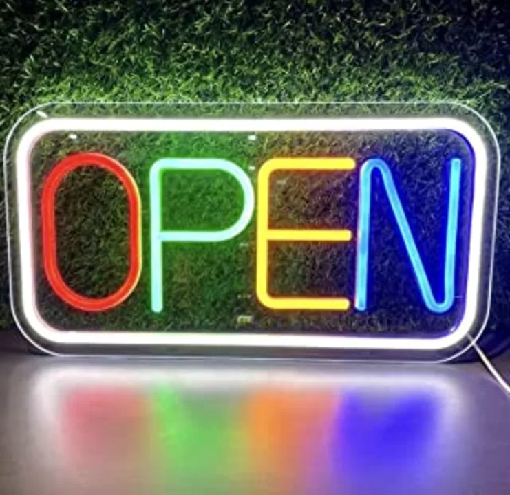 Open neon sign 30*20(inches) uploaded by Signex print media on 4/8/2023
