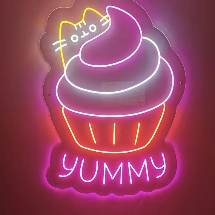 Yummy neon sign 48*18(inches) uploaded by Signex print media on 4/8/2023