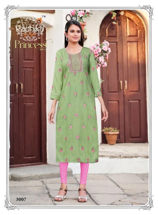 Rayon embroidered kurti uploaded by Kaashraagya India Pvt Ltd on 4/8/2023