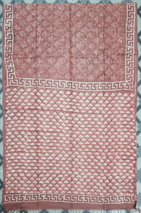 Lilen indigo print saree  uploaded by business on 4/8/2023