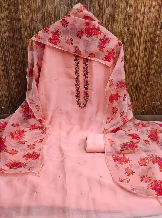 Chikon Salwar suit pis set  uploaded by Sinthia's collection  on 4/8/2023