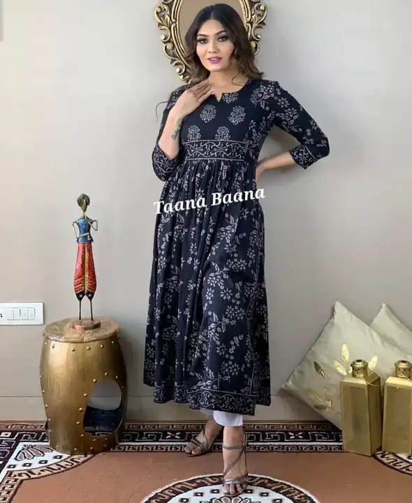 Heavy blue Nayra kurti with Pant  uploaded by TNC & MS on 4/8/2023