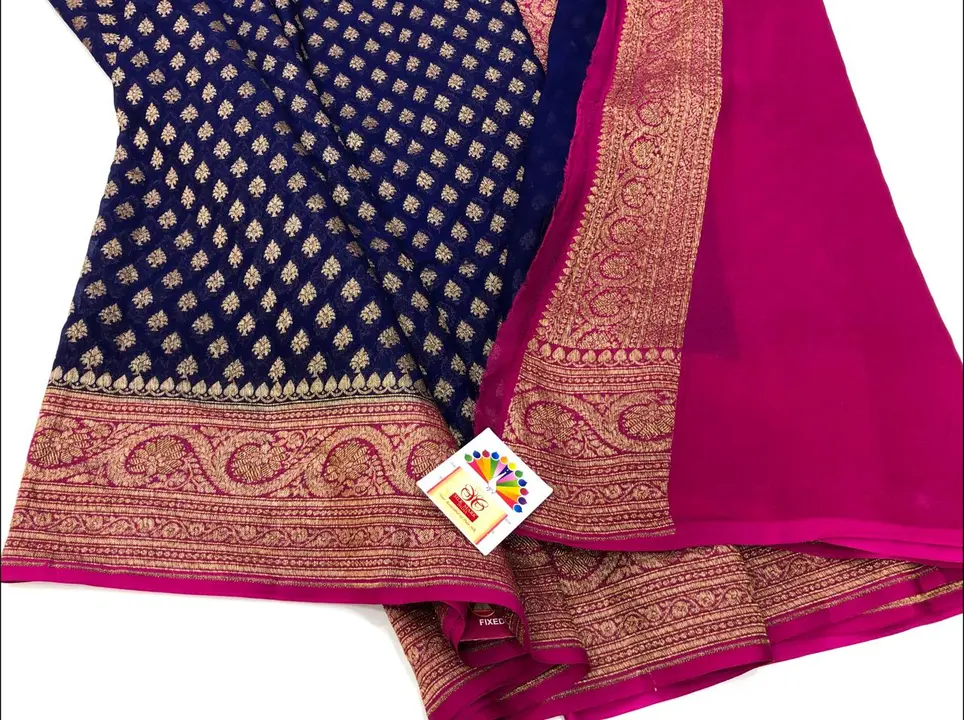 Semi Georgette dayabl saree  uploaded by GA Fabrics on 4/8/2023