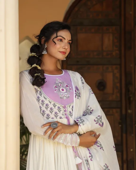 Beautiful summer special gown with dupatta  uploaded by FASHION MART on 4/9/2023