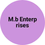 Business logo of M.B enterprises